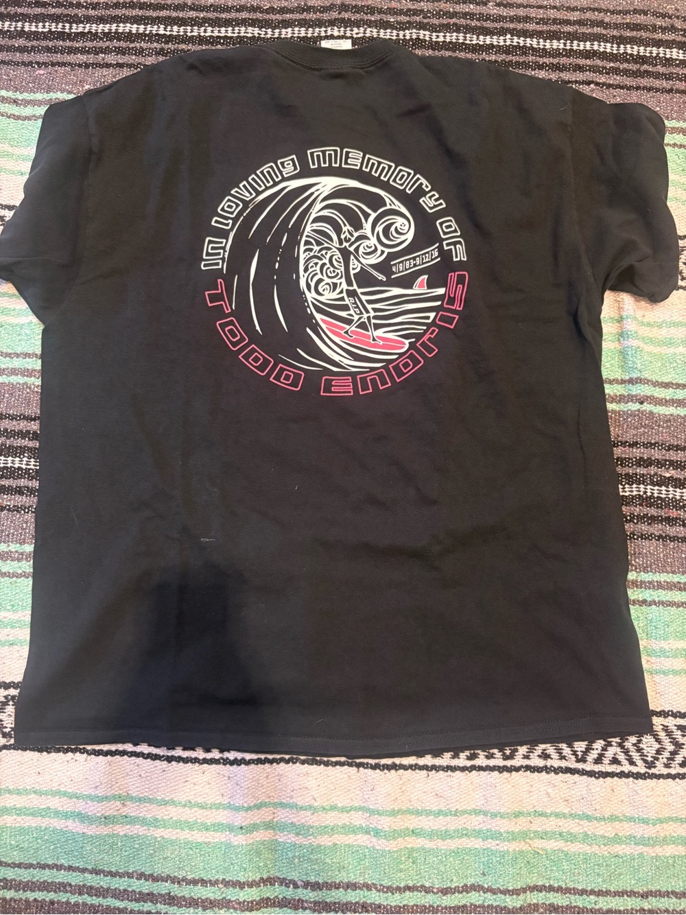 Gildan Black Crewneck Tee with White Neck Label